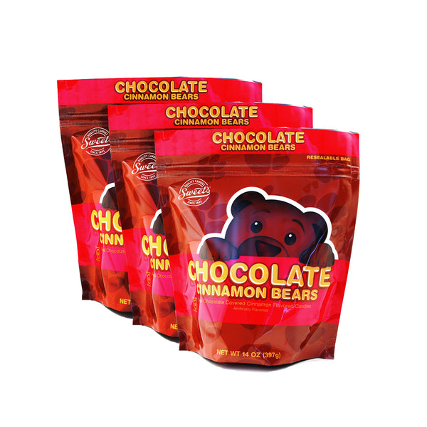 Chocolate Covered Cinnamon Bears - Shop Online - 3 Pack Available from  Sweet Candy - Sweet Candy Company
